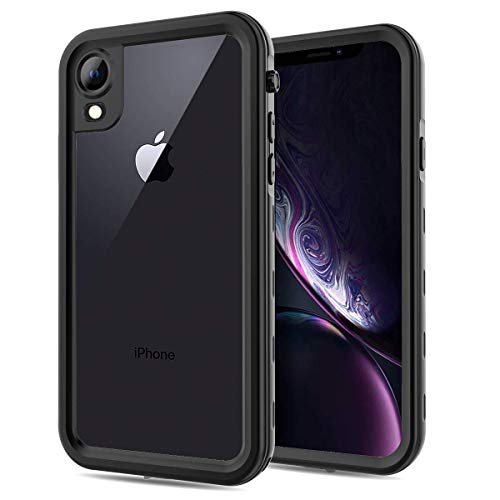 Product Cover Apple iPhone XR Case, Full-Body Protective iPhone XR Waterproof Case, Shockproof Snowproof Clear Cover Case for iPhone XR (6.1 Inch,Black)