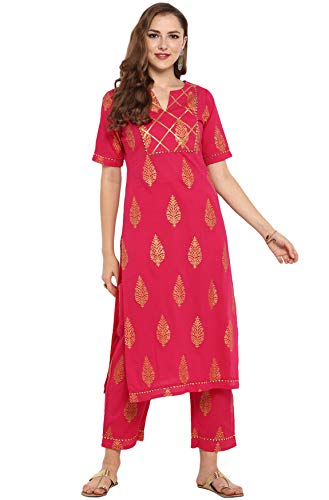 Product Cover Janasya Indian Tunic Tops Cotton Kurti Set for Women