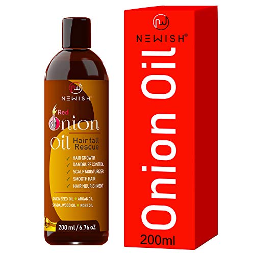 Product Cover Newish Red Onion Oil for Hair Growth Men and Women, 200ml