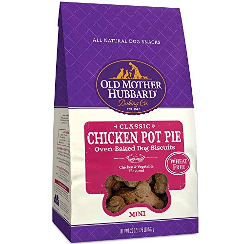 Product Cover Old Mother Hubbard Mini Classic Chicken Pot Pie Biscuits Baked Dog Treats, 20 oz.