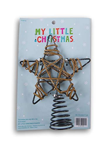 Product Cover My Little Christmas Rustic Metal Miniature 5 Point Star Tree Topper - 6 Inches