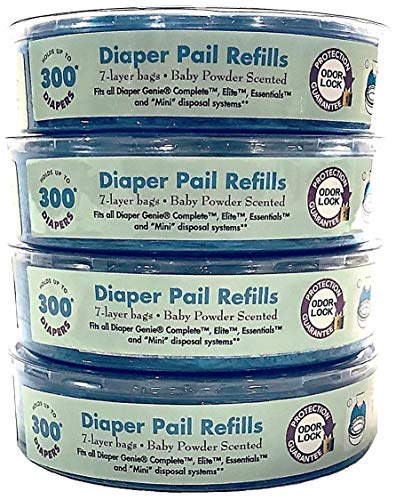 Product Cover Cindy's Baby Closet Scented Diaper Genie Pail Refill Bags, 4-Pack, 1200 Count