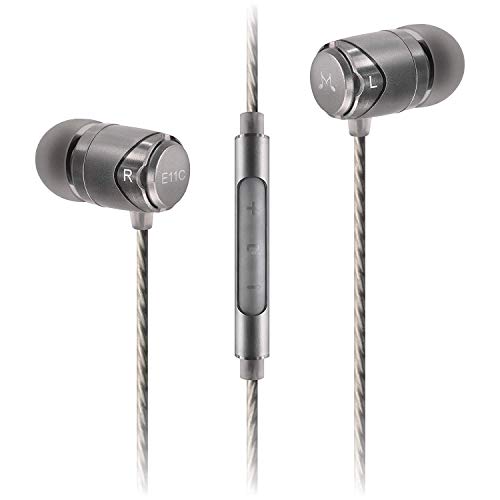 Product Cover SoundMAGIC E11C Sound Isolating In-Ear Headphones Earphones with Microphone and Remote (Gunmetal) + Extra 10 Pieces Quality Eartips