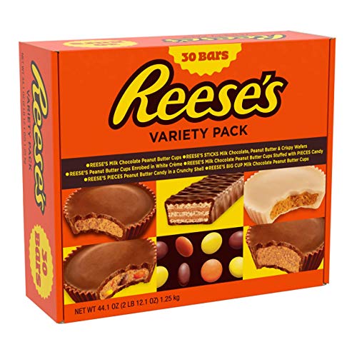 Product Cover REESE'S Valentines Chocolate Peanut Butter Variety Pack, Perfect as a Gift, 30 Count