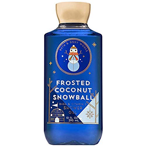 Product Cover Bath and Body Works FROSTED COCONUT SNOWBALL Shower Gel 10 Fluid Ounce (2018 Edition)