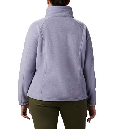 Product Cover Columbia Women's Plus Size Benton Springs Full Zip Jacket, Soft Fleece with Classic Fit, Dusty iris, 2X