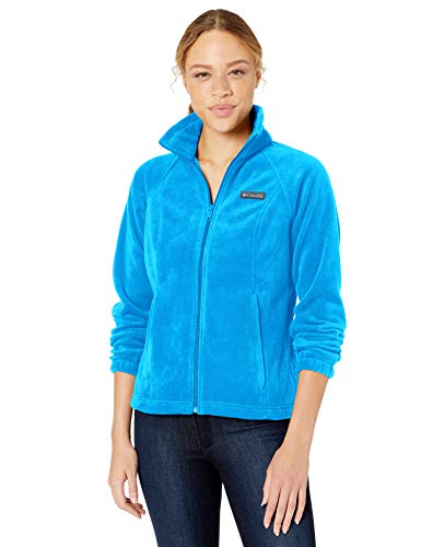 Product Cover Columbia Women's Benton Springs Full Zip Jacket, Soft Fleece with Classic Fit, Fathom Blue, Large