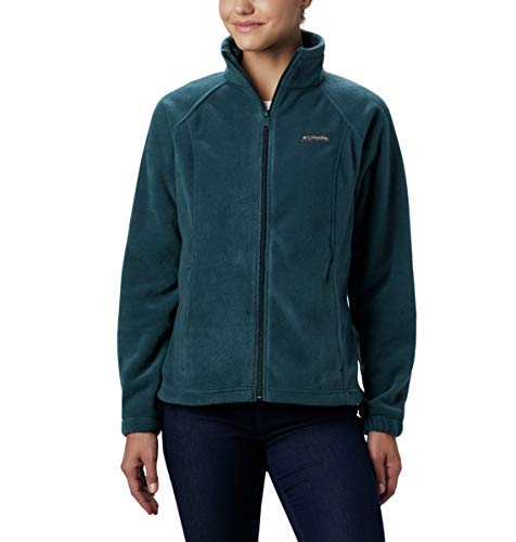 Product Cover Columbia Women's Benton Springs Full Zip Jacket, Soft Fleece with Classic Fit, Dark seas, Small