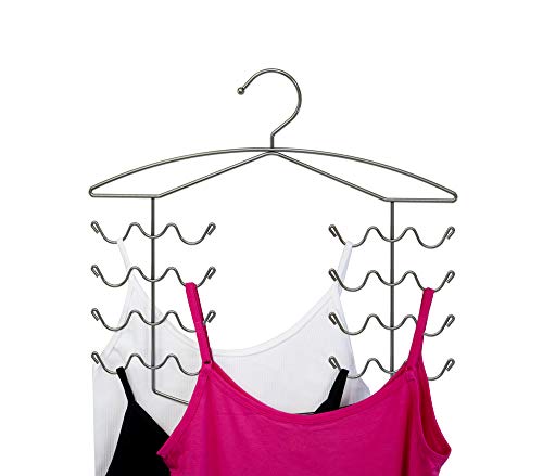 Product Cover 3 Pack Chrome Women's Bra Sport Tank Camisole Top Swim Suit Strap Dress Hanger Closet Organizer