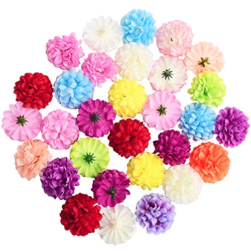 Product Cover Artificial Flower Heads Artificial Colorful Carnation Flowers Silk Carnation Heads Bulk Festival Wedding Party Decoration Home Decor