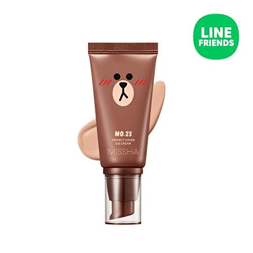 Product Cover Missha M Perfect Cover BB Cream #23 SPF 42 PA+++(50ml) (LINE FRIENDS Edition)-Lightweight, Multi-Function, High Coverage Makeup to help infuse moisture for firmer-looking skin