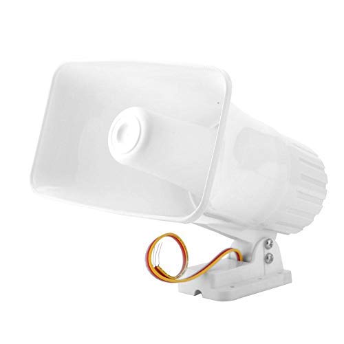 Product Cover Electronic Alarm Siren Horn 150dB Indoor/Outdoor Security Siren DC 12V for Home Security System - White