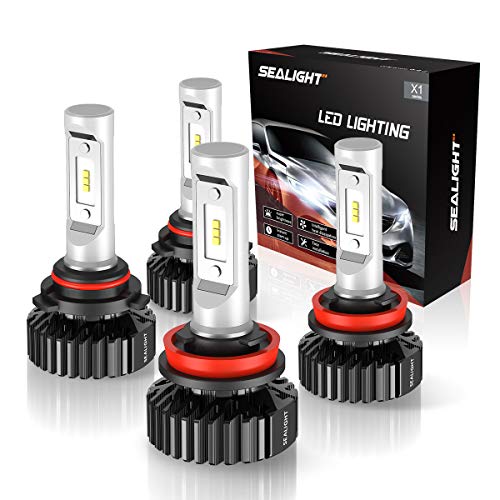 Product Cover SEALIGHT 9005/HB3 High Beam H11/H9 Low Beam LED Headlight Bulbs Combo Package CSP Chips 6000K