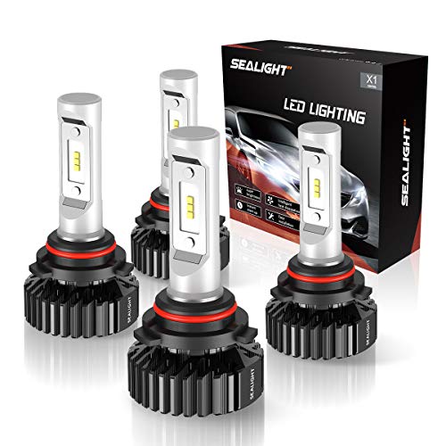 Product Cover SEALIGHT 9005/HB3 High Beam 9006/HB4 Low Beam LED Headlight Bulbs Combo Package CSP Chips 6000K
