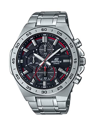 Product Cover Casio Men's Edifice Quartz Watch with Stainless-Steel Strap, Silver, 26 (Model: EFR-564D-1AVCR)