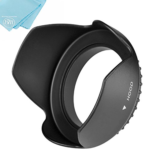Product Cover 49MM Digital Tulip Flower Lens Hood for Canon EOS M6, EOS M50, EOS M100 Mirrorless Digital Camera with EF 15-45mm Lens