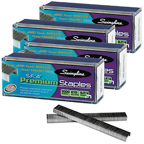 Product Cover Swingline(R) S.F.(R) 4 Speedpoint(R) Staples, 1/4in. Full Strip, 4 Box of 5000