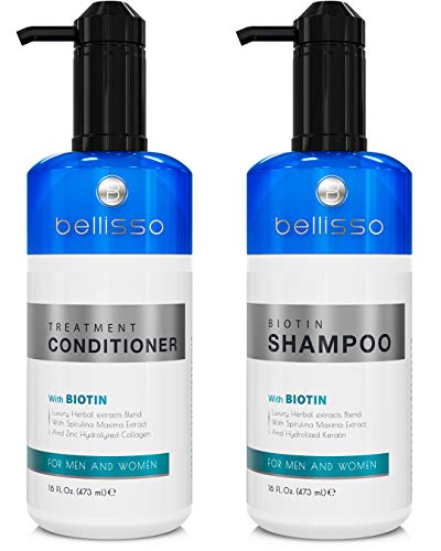 Product Cover Biotin Shampoo and Conditioner for Hair Growth | Thickening Anti Hair Loss Shampoo Treatment | Regrowth Shampoo & Conditioner for Oily & Color Treated Hair