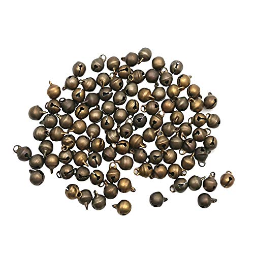 Product Cover 6mm Bronze Jingle Bell/Small Bell/Mini Bell DIY Bracelet Anklets Necklace Knitting/Jewelry Making,100pcs