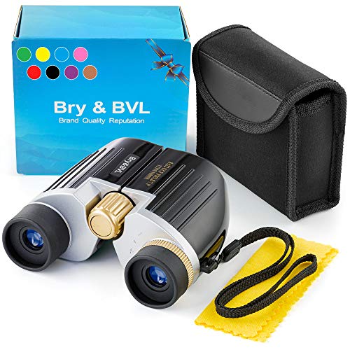 Product Cover Kids Binoculars for Bird Watching - Spy Gear for Kids - Compact, Shockproof - 8X22 Binoculars for Kids, Waterproof - Best Gift for Boys, Adults - Holiday Toy List 2020 with High Resolution (Black)