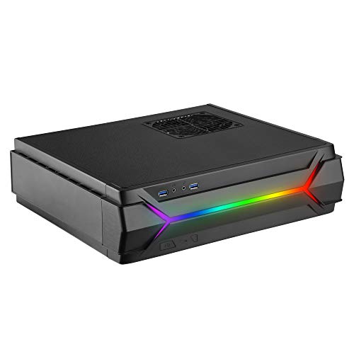 Product Cover SilverStone Technology Slim Computer Case for Mini-Itx Motherboards with Integrated Addressable RGB Lighting (SST-RVZ03B-ARGB)