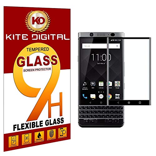 Product Cover Kite Digital BlackBerry KEYONE Black 5D Premium Tempered Glass Screen Protector Slim 9H Hard 2.5D