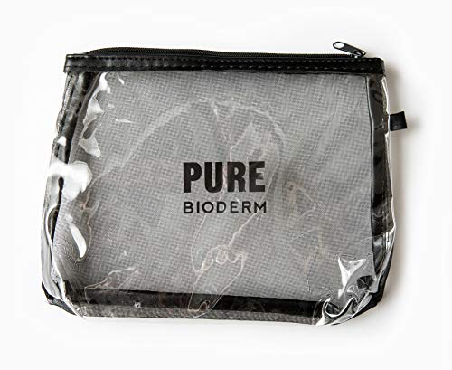 Product Cover TSA Approved Clear Toiletry Bag. Airport Compliant Clear Pouch Perfect for Cosmetics and Travel Size Toiletries.