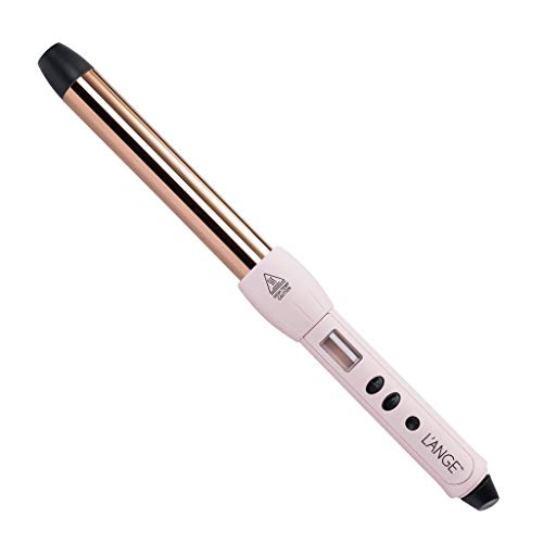 Product Cover L'ange Hair LUSTRÉ Curling Wand, Tourmaline Ceramic and Titanium Barrel Wands with Heat-Protection Gloves Negative Ion and Infrared Tech, Dual Voltage Iron MSRP $169 (Blush 1