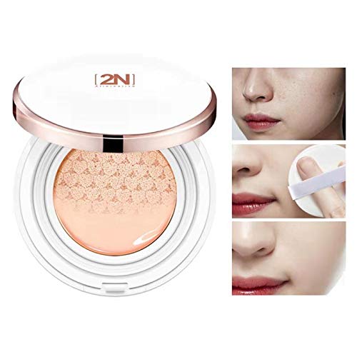 Product Cover 2 Pcs Snow Innocent Makeup BB Cream Breathing Soothing Cushion for Shrinking Pores, Moisturizing, Concealing Spot, Brighten Skin Tone and Lifting Skin Texture (Skin)