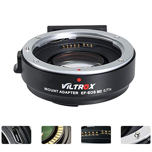 Product Cover VILTROX EF-EOS M2 Lens Adapter 0.71x Speed Booster for Canon EF Lens to EOS EF-M Mirrorless Camera M3 M5 M6 M10 M50 M100 AF Auto Focus Reducer