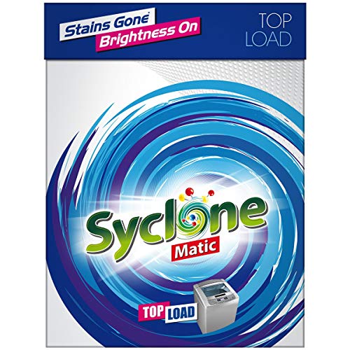 Product Cover Syclone Matic Detergent Powder for Top Load Washing Machine, 2kg
