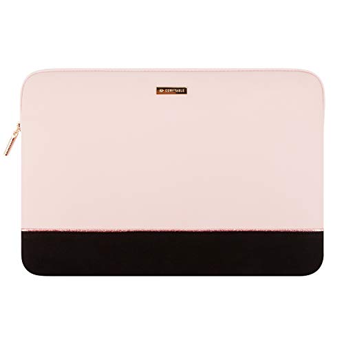 Product Cover Comfyable Laptop Sleeve for 13-13.3 Inch MacBook Pro & MacBook Air- Water Resistant Cover Computer Case for Mac- Pink & Black