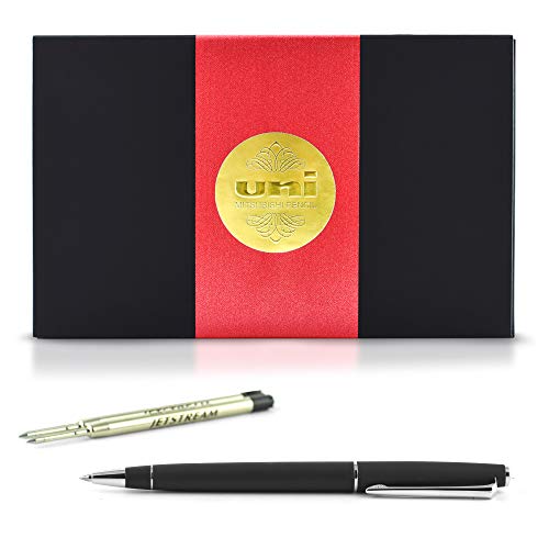 Product Cover uni JETSTREAM PRIME TWIST - Includes one pen + two Parker Style refills (SXR-600-07) in Exclusive uni Gift Box - Black