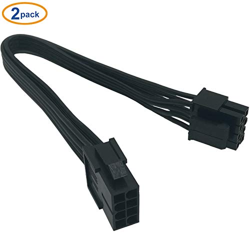 Product Cover (2-Pack) COMeap Replacement for Motherboard ATX CPU 8 Pin (4+4) Male to Female Extension Cable for Power Supply PSUs 9.5-inch(24cm)