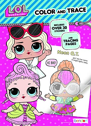 Product Cover L.O.L. Surprise! Bendon 42756 Color & Trace Book, Multicolor