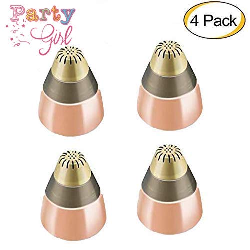 Product Cover Elisabeh Eyebrow Hair Removal Replacement Heads for Women's Painless Hair Remover Trimmer For Finishing,4PCS,Rose Gold