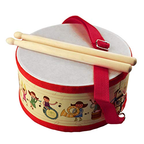 Product Cover FREAHAP R Kids Drum Wood Toy Drum Set with Carry Strap and Stickers for Kids and Toddlers