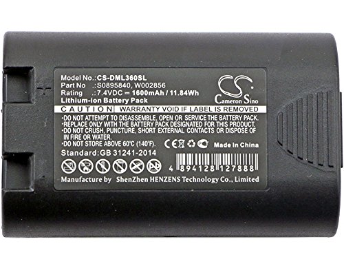 Product Cover KML Battery for DYMO LabelManager 360D Rhino 5200 Rhino 4200 LabelManager 420P, 1759398 S0895840 W002856, Li-ion 7.40V 1600mAh / 11.84Wh