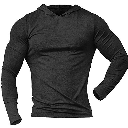 Product Cover Alivegear Men's Bodybuilding Triblend Long-Sleeve Tapered Casual Sweatshirts Active Hoodies
