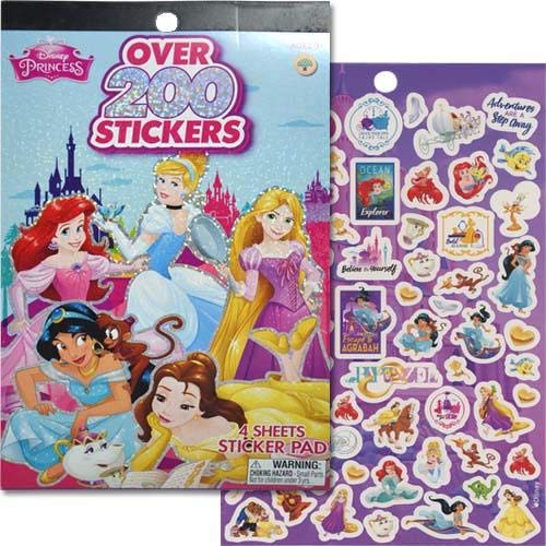 Product Cover UPD Disney Princess Sticker Pad 200 + Stickers