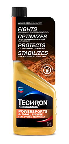 Product Cover Chevron 266707338 Techron Protection Plus Powersports & Small Engine Fuel System Treatment, 10oz, 10. Fluid_Ounces