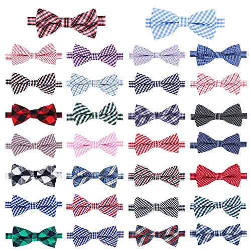 Product Cover Segarty Bow Ties for Dogs, 30 PCS Puppy Bowties, Adjustable Bows for Pet Small Medium Dog, Holiday Festival Party Costume Groom Accessories