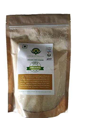 Product Cover Aaharved Organic Desi Khandsari/ Organic Raw Sugar, 1 KG (35.27 OZ)