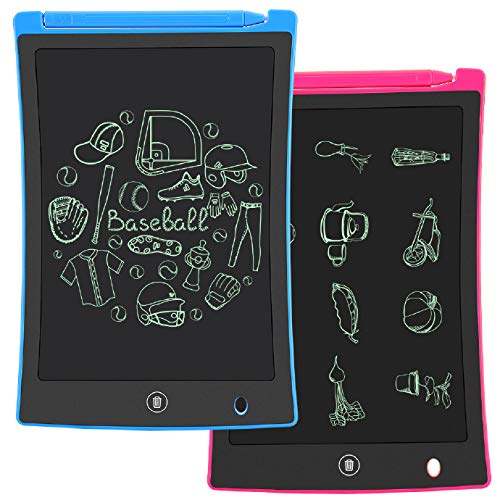 Product Cover KURATU 2 Pack LCD Writing Tablet, 8.5 inch Electronic Drawing Pads for Kids, Portable Reusable Erasable Ewriter, Elder Message Board,Digital Handwriting Pad Doodle Board for School, Fridge or Office