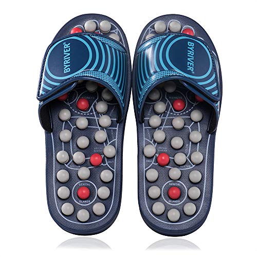 Product Cover BYRIVER Spring Foot Massage Slippers Sandals Shoes Insoles, Neuropathy Arthritis Plantar Fasciitis Foot Massager,Feet Pain Relief (05S)