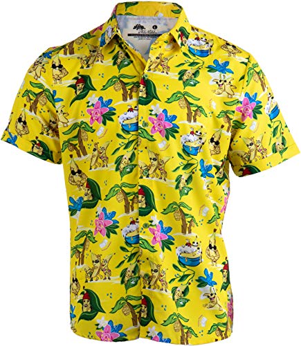 Product Cover Bananas & Blow | Funny Cool Hawaiian Button Down Polo Golf Party Shirt for Men