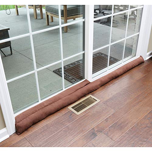 Product Cover HOME DISTRICT Sliding Door Draft Dodger - Weighted Patio Breeze, Bug, Noise Guard - 71.5
