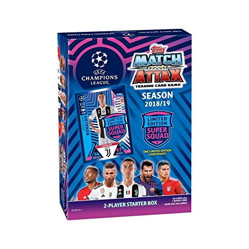 Product Cover Topps Match Attax 2018/19 UEFA Champions League Soccer Trading Card Game Starter Box