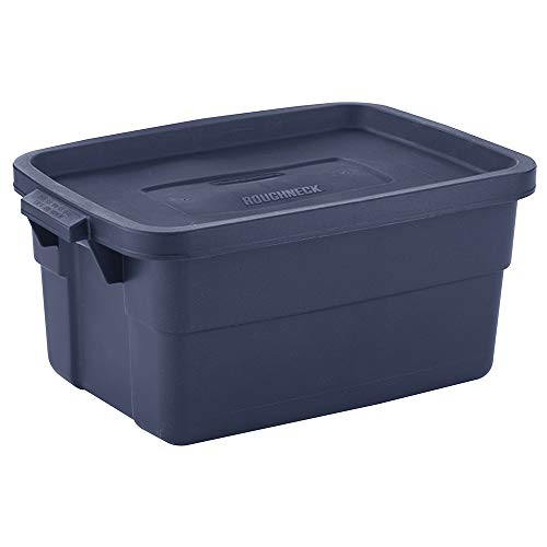 Product Cover Rubbermaid Roughneck️ Totes 3 Gal Pack of 6 Rugged, Reusable, Set of Storage Containers