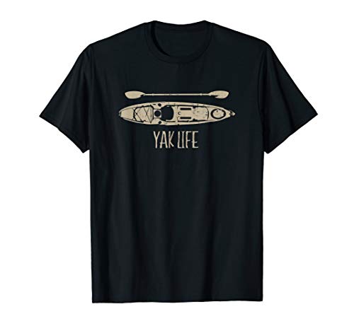 Product Cover Yak Life T Shirt, Kayak Life Kayaking and Paddling T Shirt